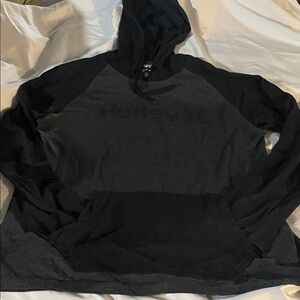 Hurley Men's Black & Charcoal Hooded pullover.